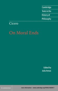Cicero: On Moral Ends Ebook